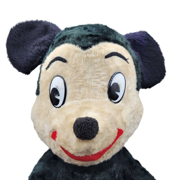 Vintage Walt Disney Productions Mickey Mouse Plush 23" Tall Stuffed Toy - Picture 2 of 12